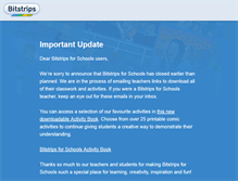 Tablet Screenshot of bitstripsforschools.com